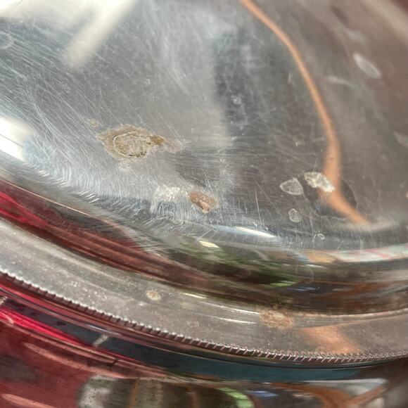 Silent Butler Crumber Hinged Wood Handle Vtg Taunton Silversmith Plated Prop - Picture 8 of 12